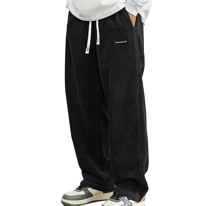 Warren - Pantalon À Jambes Larges Avec Cordon De Serrage Et Poches