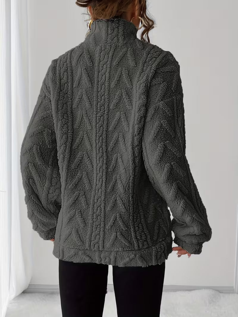 Nessia - Sweat-Chemise Polaire Chaud Et Polyvalent