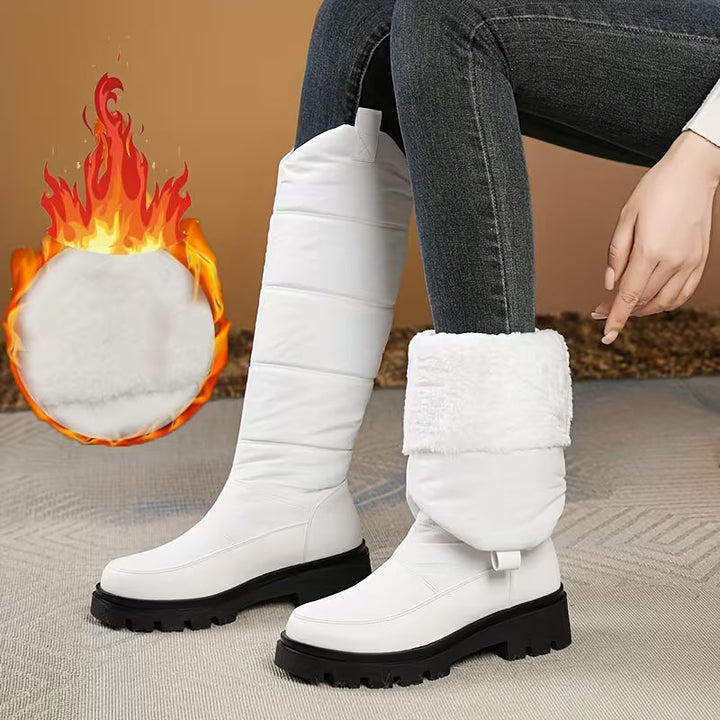 Menna - Bottes D'hiver Montant Jusqu'aux Genoux Avec Semelle Antidérapante