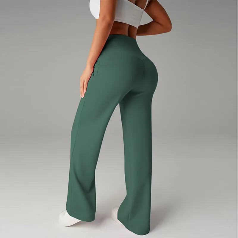 Alimatou - Pantalon Droit À Jambes Larges