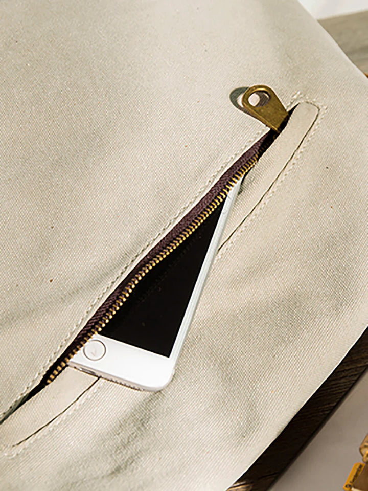 Liraine - Sac À Bandoulière en Toile Et Cuir