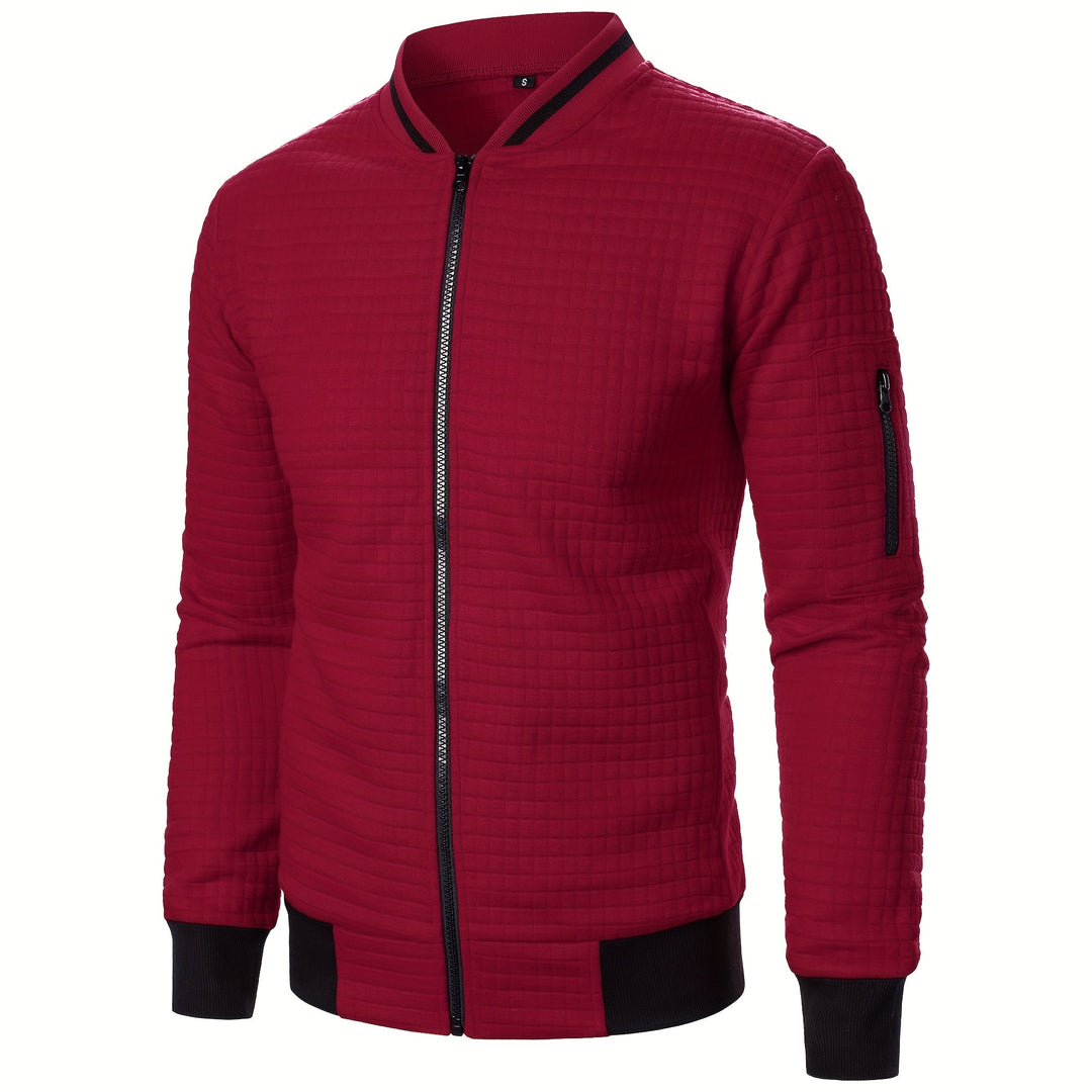 Benjie - Veste Cardigan À Col Montant Et Fermeture Éclair