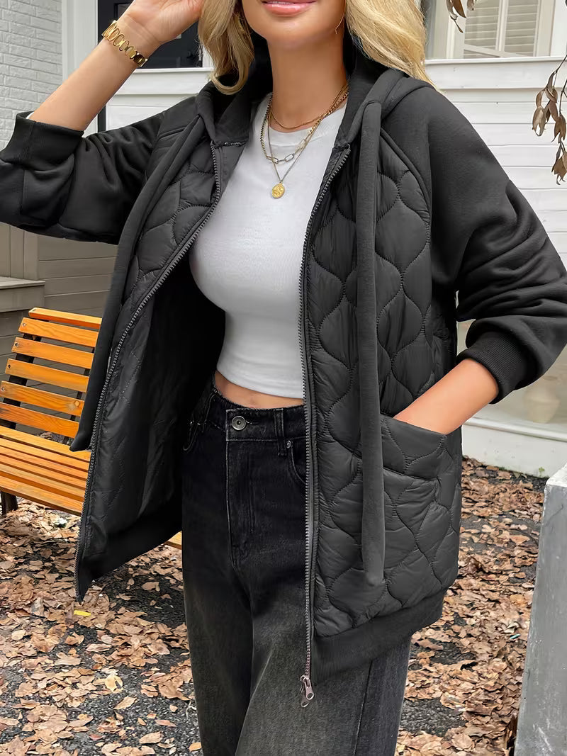 Adriyan - Veste à Manches Longues Avec Empiècements Matelassés