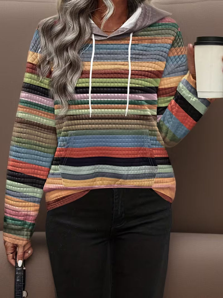 Bilisha - Sweat À Capuche À Imprimé Rayé