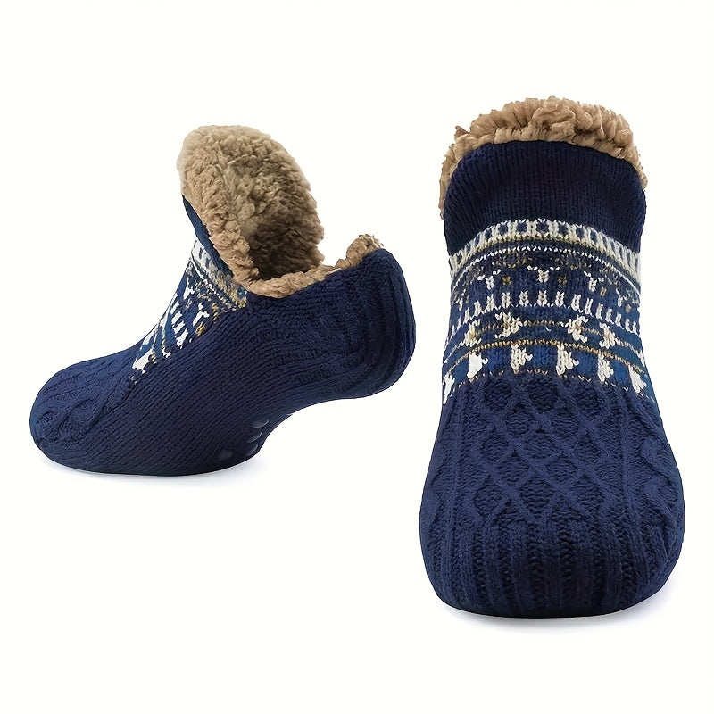 Nuvello - Chaussettes Confortables en Maille Douce À Rayures