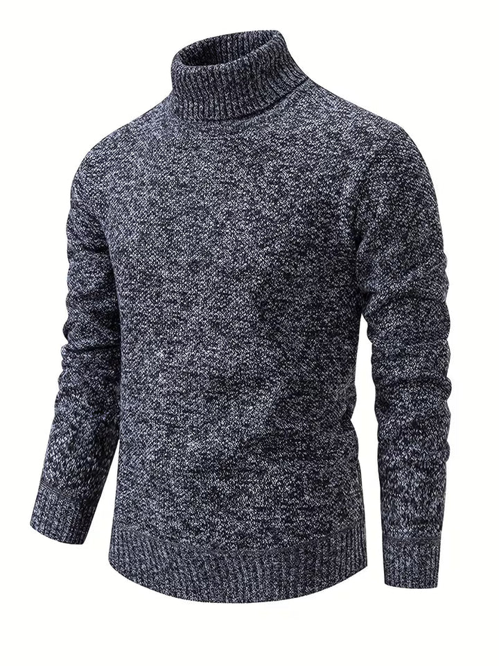 Wessam - Pull en Maille À Col Roulé Élégant