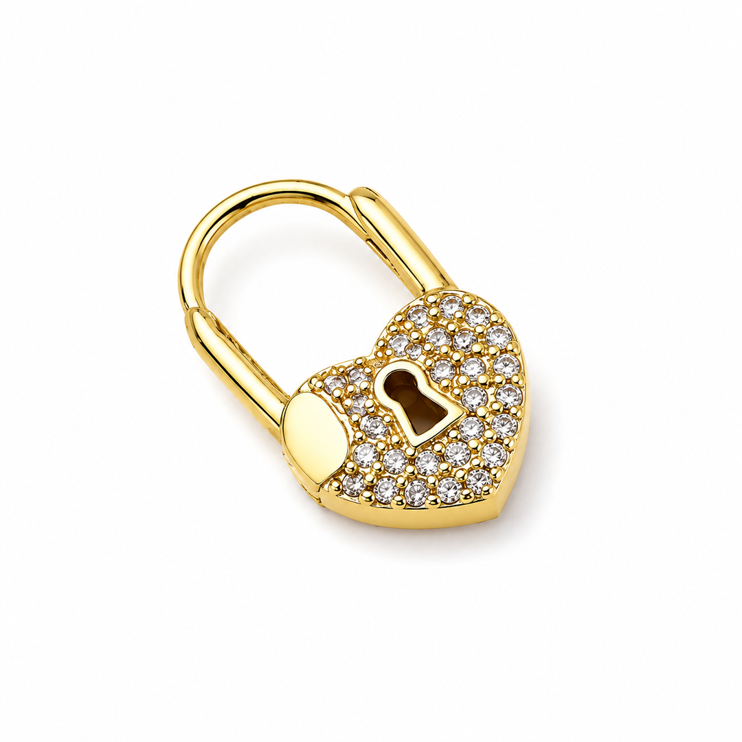 Koolen -  Boucles D'oreilles Mini-anneaux  Heartlock