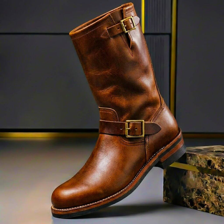 Quade - Bottines en Cuir Vintage