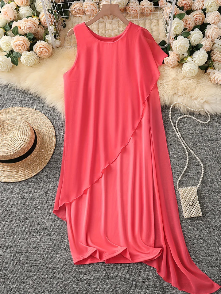Maren - Robe MIDI Élégante Sans Manches