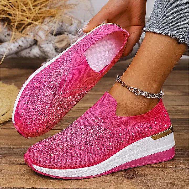 Josia - Baskets Sans Lacets À Motif Papillon Ornées De Strass