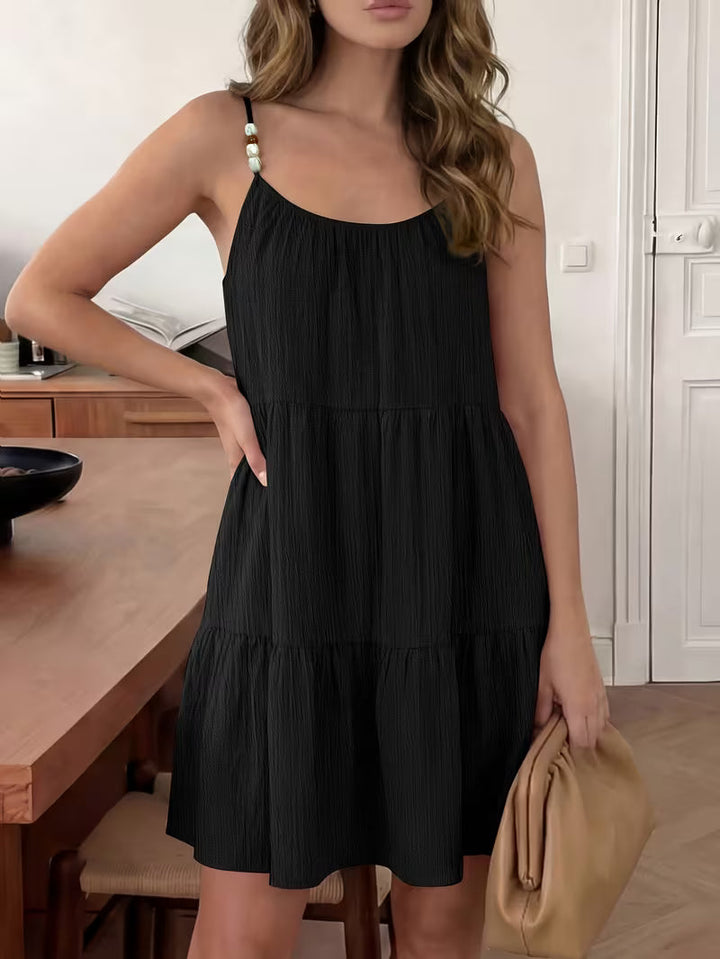 Masley - Mini Robe Ample à Bretelles Fines