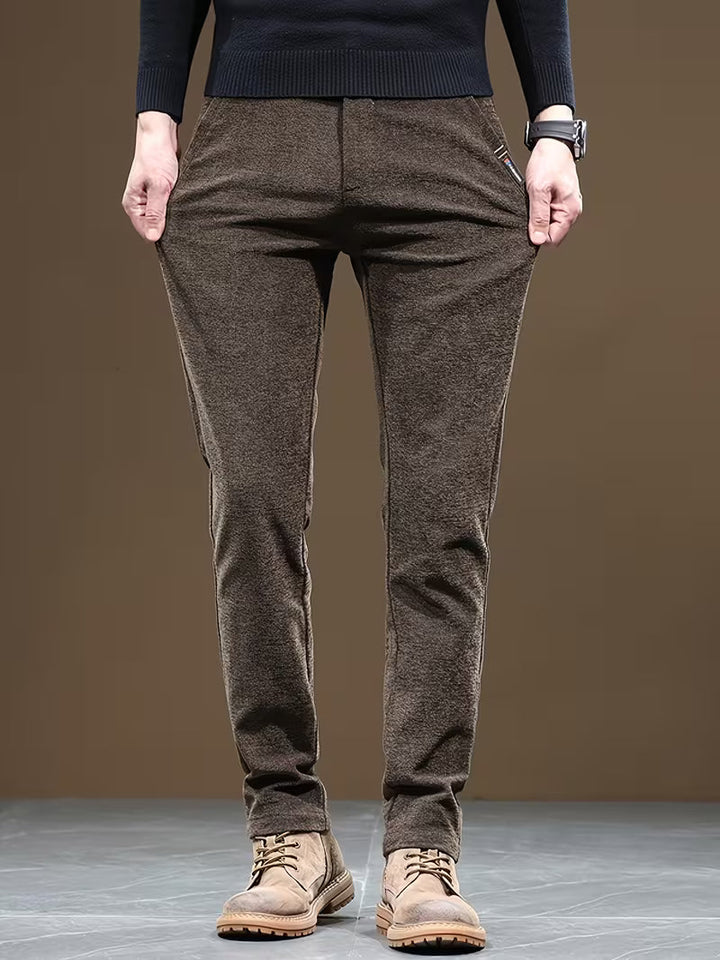 Talcott - Pantalon Décontracté Ajusté à Texture
