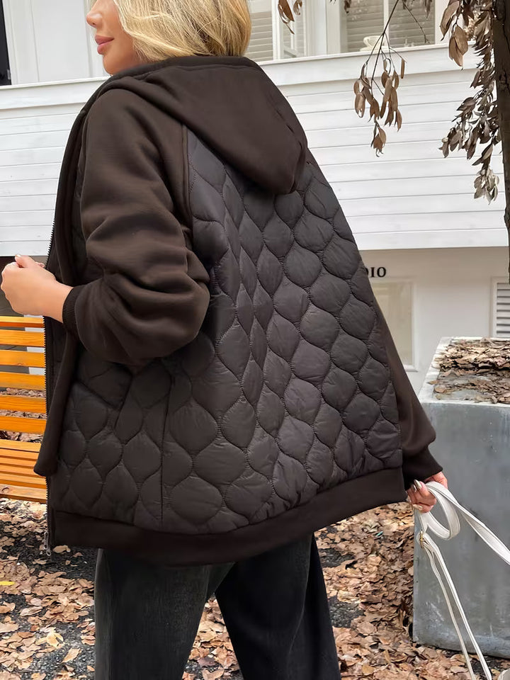 Adriyan - Veste à Manches Longues Avec Empiècements Matelassés