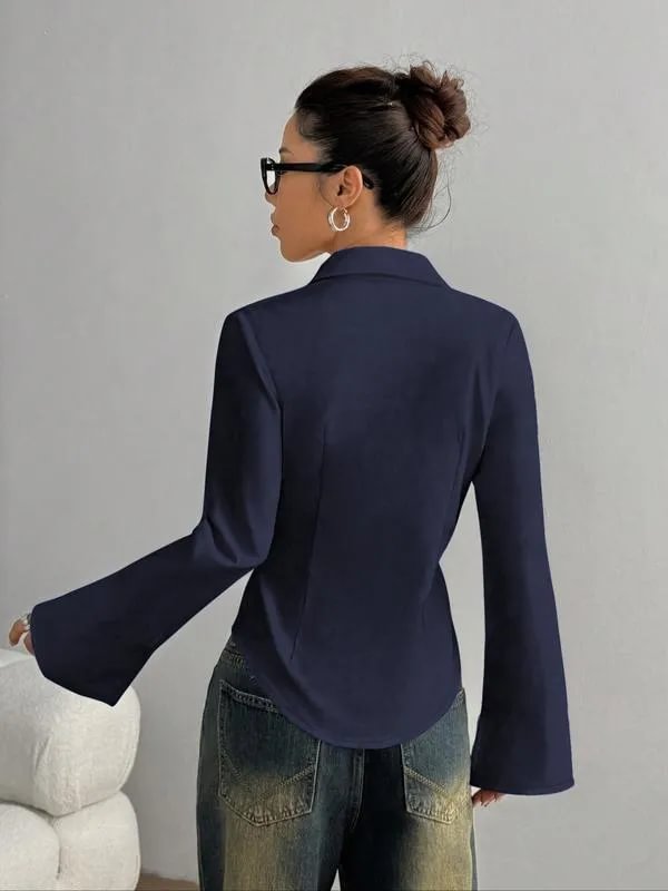 Ellera - Chemise Décontractée À Manches Longues Et Coupe Ajustée