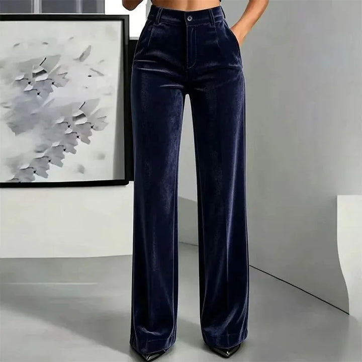Jana - Pantalon Taille Haute Jambe Large