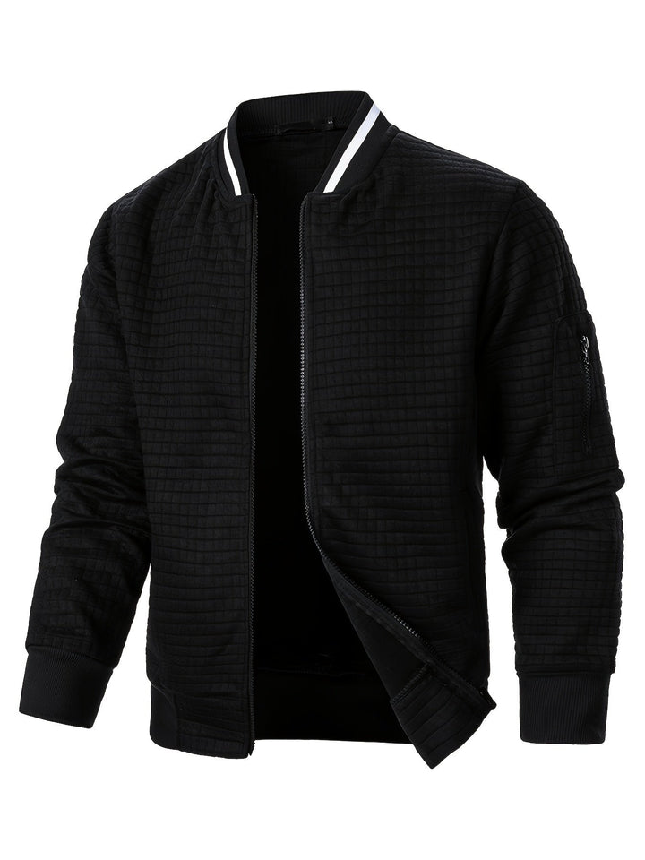 Benjie - Veste Cardigan À Col Montant Et Fermeture Éclair