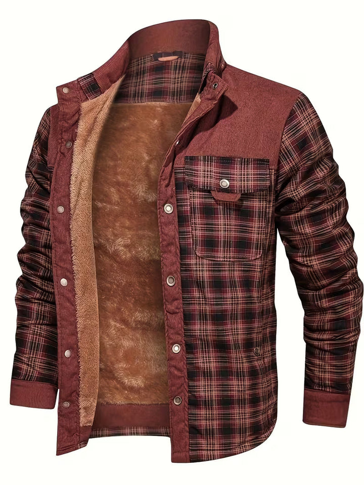 Kerrik - Veste À Carreaux Avec Revers Doublée De Peluche