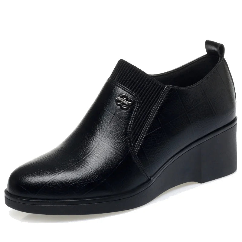 Switolina - Chaussures À Talons Compensés en Cuir Tendance