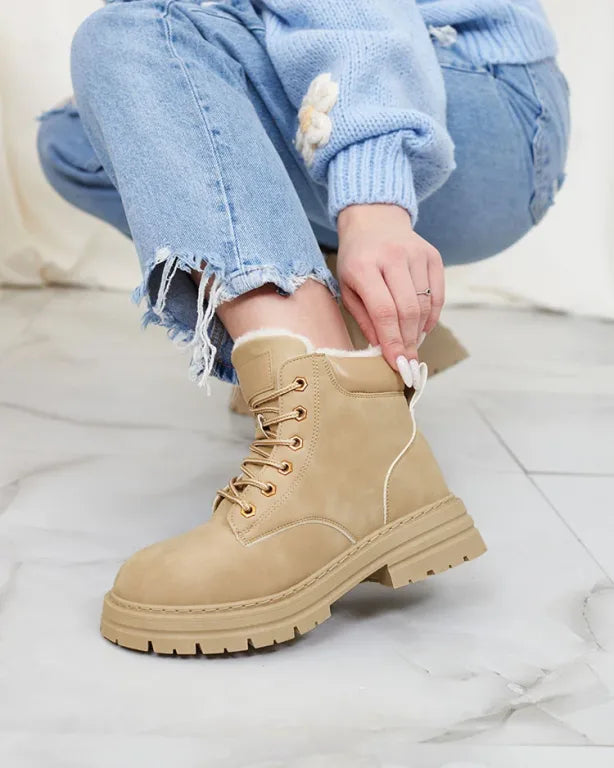 Alosia - Bottines à Lacets et Semelles épaisses