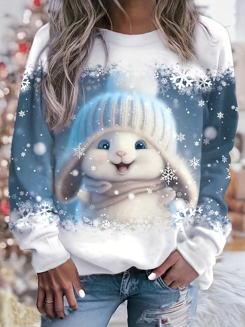 Jeila - Sweat De Noël Imprimé « Transfrontalier »