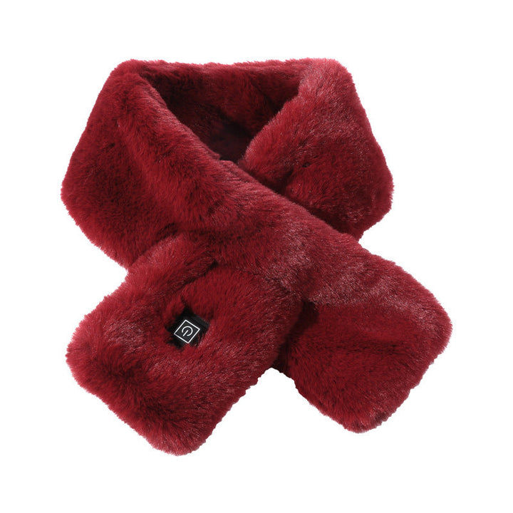 Zobia - Écharpe en Peluche Chauffante