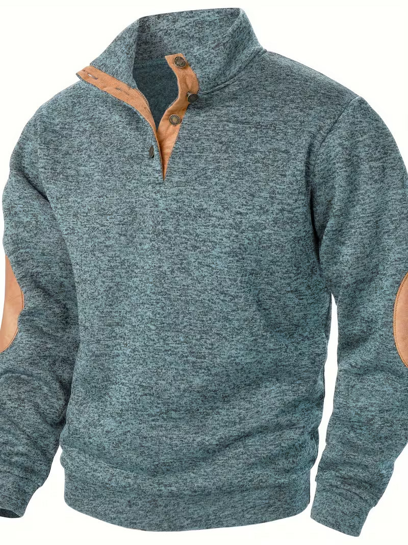 Kashyap - Sweat Shirt à col Montant et Manches Longues