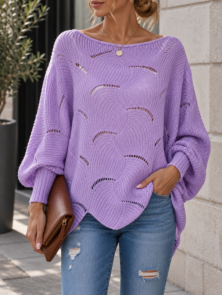 Zeyna - Pull en Maille à Manches Longues