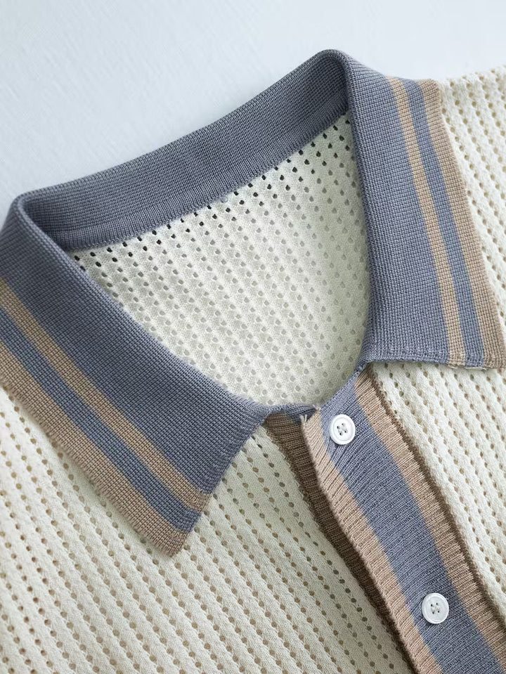 Walt - Chemise En Maille à Col à Revers