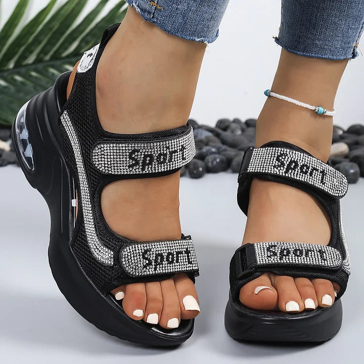 Terezie - Sandales Orthopédiques Tendance Ornées De Cristaux
