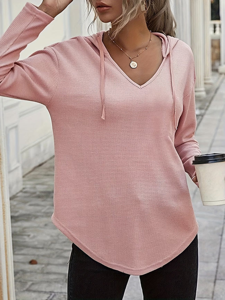 Seonie - Manches Longues Sweat À Capuche À Col en V