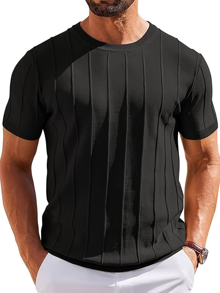 Sang - T-shirt D'été en Maille À Col Rond