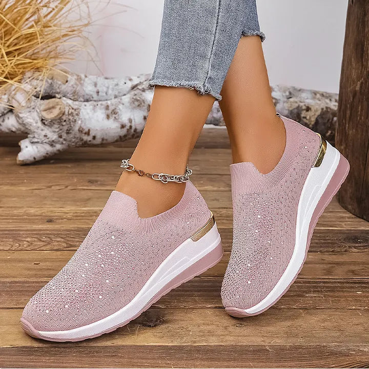 Josia - Baskets Sans Lacets À Motif Papillon Ornées De Strass