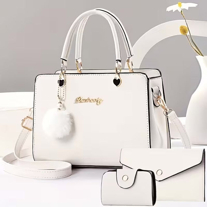 Sanika - Sac à Main Avec Breloque Pompon et Bandoulière