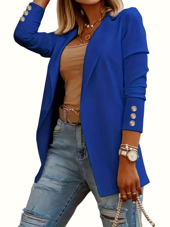 Nikia - Blazer À Manches Longues Et Boutons Décoratifs