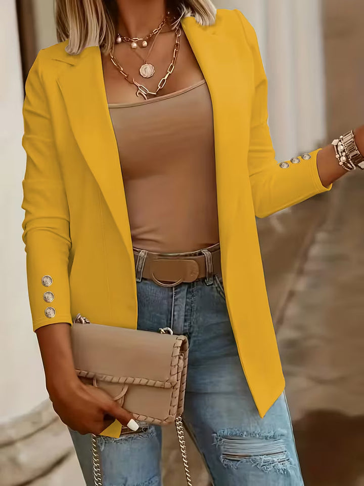 Nikia - Blazer À Manches Longues Et Boutons Décoratifs