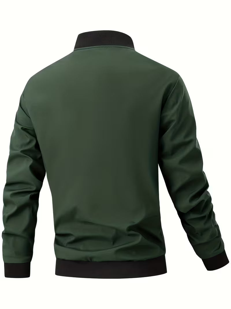 Akrum - Blouson Aviateur Décontracté Avec Fermeture Éclair