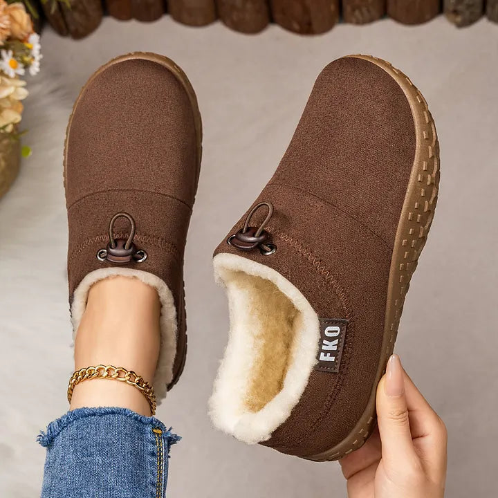 Kamira - Chaussures Confortables en Fausse Fourrure