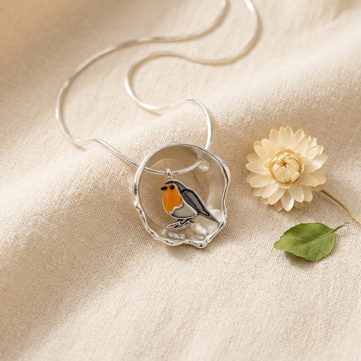 Lien - Collier Avec Pendentif Robin