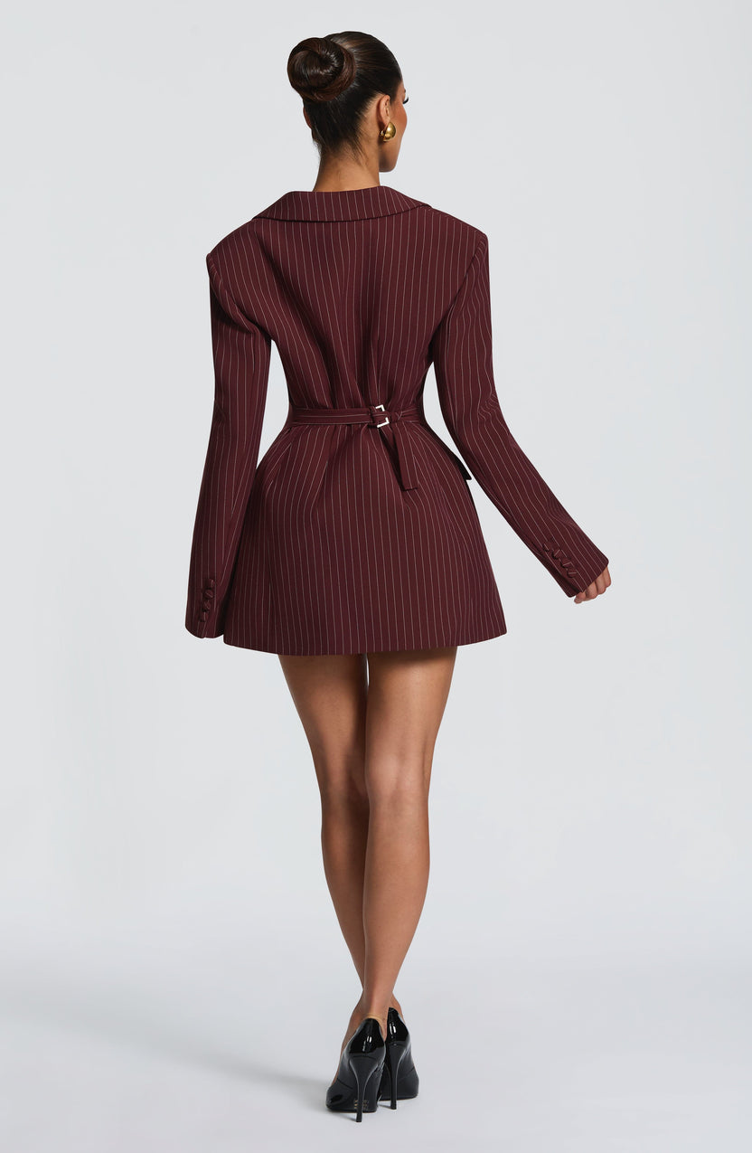 Zaerine - Robe-Blazer Courte Couleur Ivoire