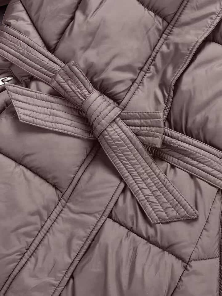 Inza - Doudoune À Capuche Avec Ceinture