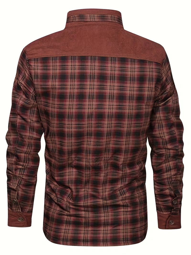 Kerrik - Veste À Carreaux Avec Revers Doublée De Peluche