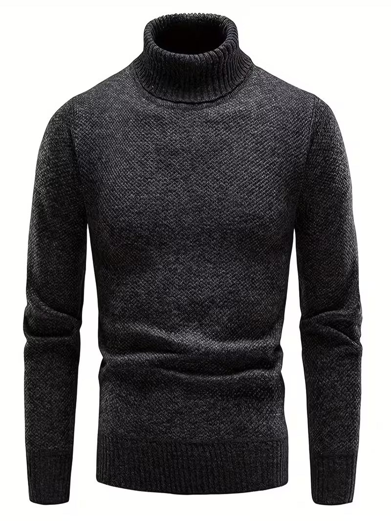 Wessam - Pull en Maille À Col Roulé Élégant