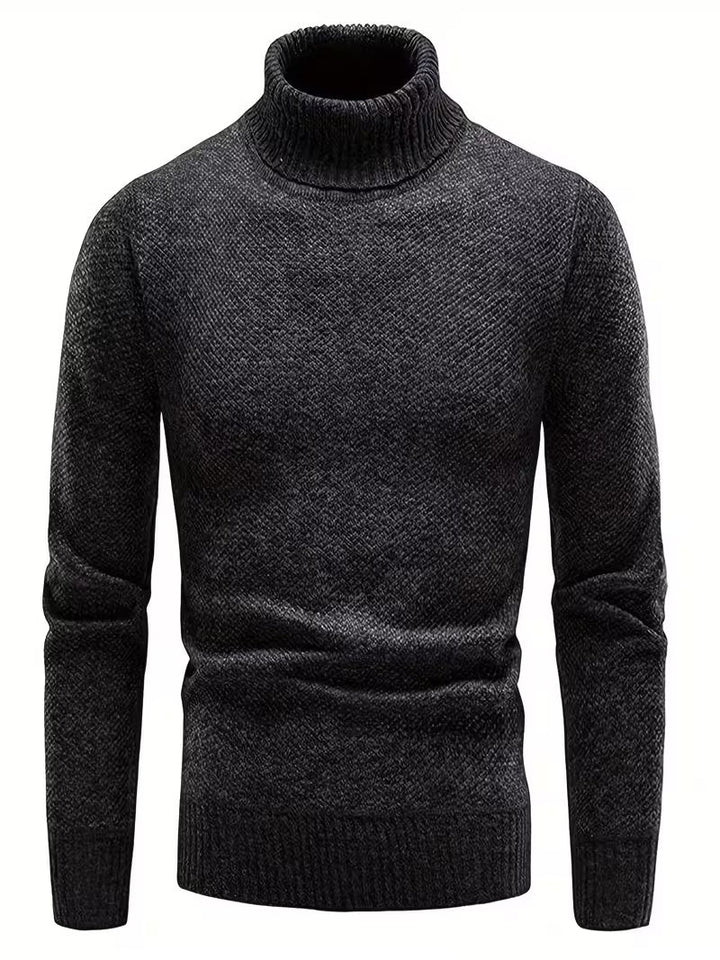 Wessam - Pull en Maille À Col Roulé Élégant