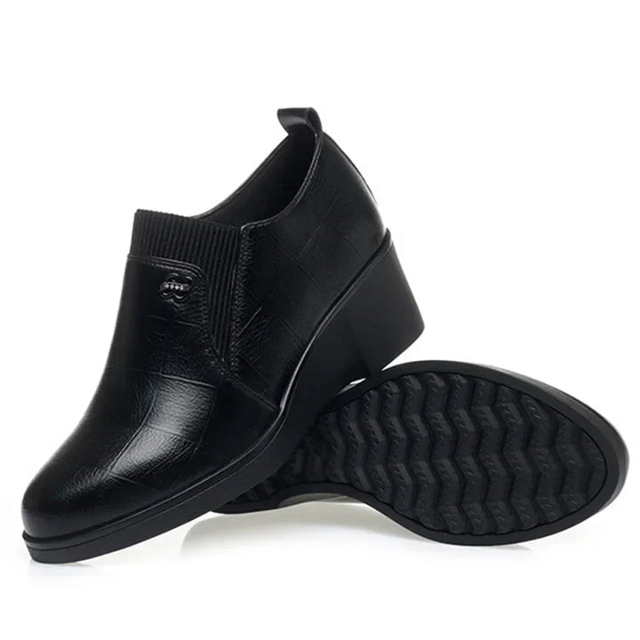 Switolina - Chaussures À Talons Compensés en Cuir Tendance