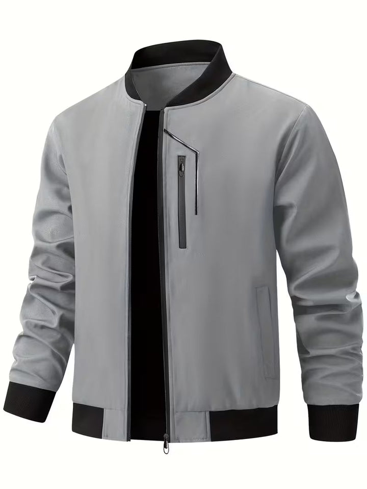 Akrum - Blouson Aviateur Décontracté Avec Fermeture Éclair