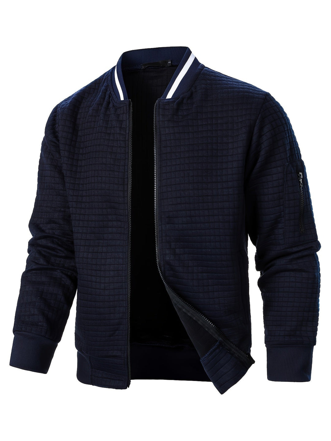 Benjie - Veste Cardigan À Col Montant Et Fermeture Éclair