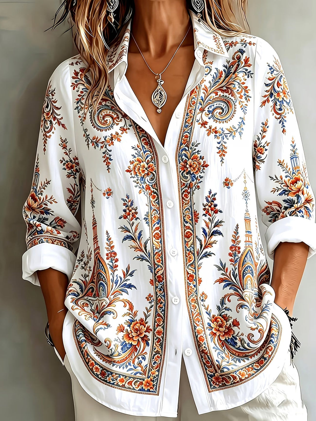 Aldana - Chemise À Manches Longues Boutonnée
