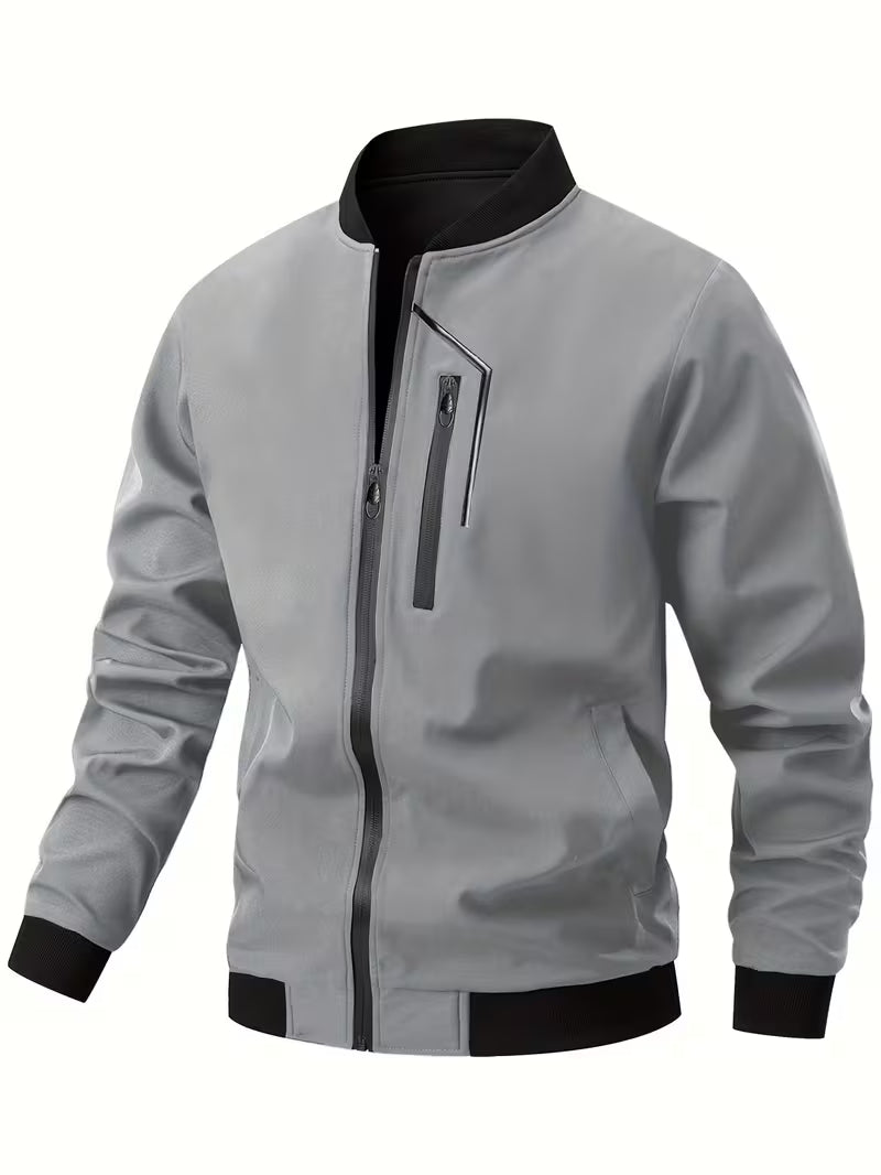 Akrum - Blouson Aviateur Décontracté Avec Fermeture Éclair