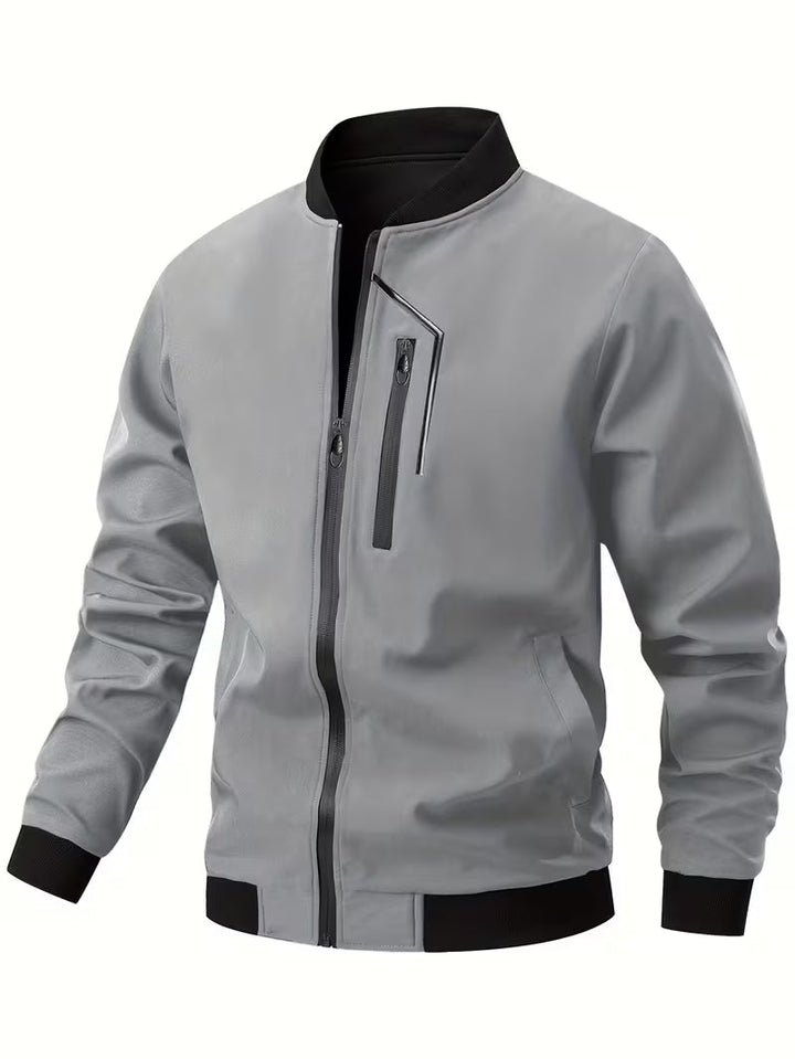 Akrum - Blouson Aviateur Décontracté Avec Fermeture Éclair