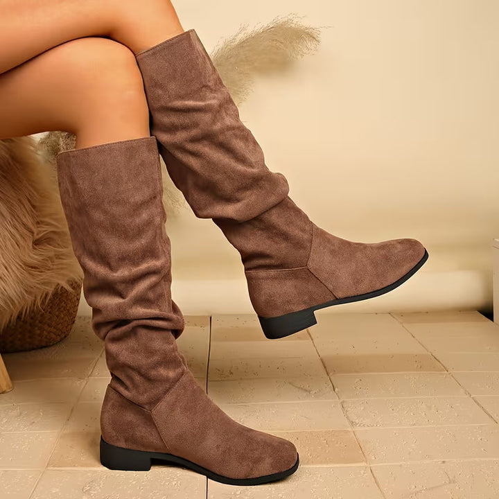 Joliza - Bottines Souples À Talon Bas, Arrivant À Mi-mollet